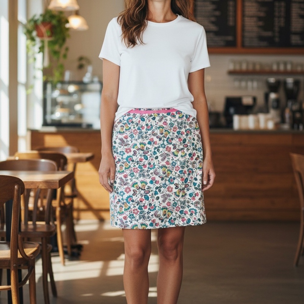 Floral Boden Women's cotton lined Skirt 14R